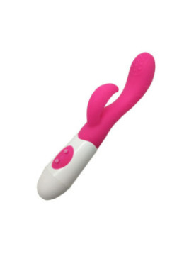 Vibromasseur Rabbit Rose avec picot de stimulation - TOZ051PNK